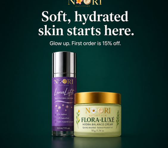 Noori Skincare Duo – Halal Face Cream & Anti-Ageing Serum Bundle