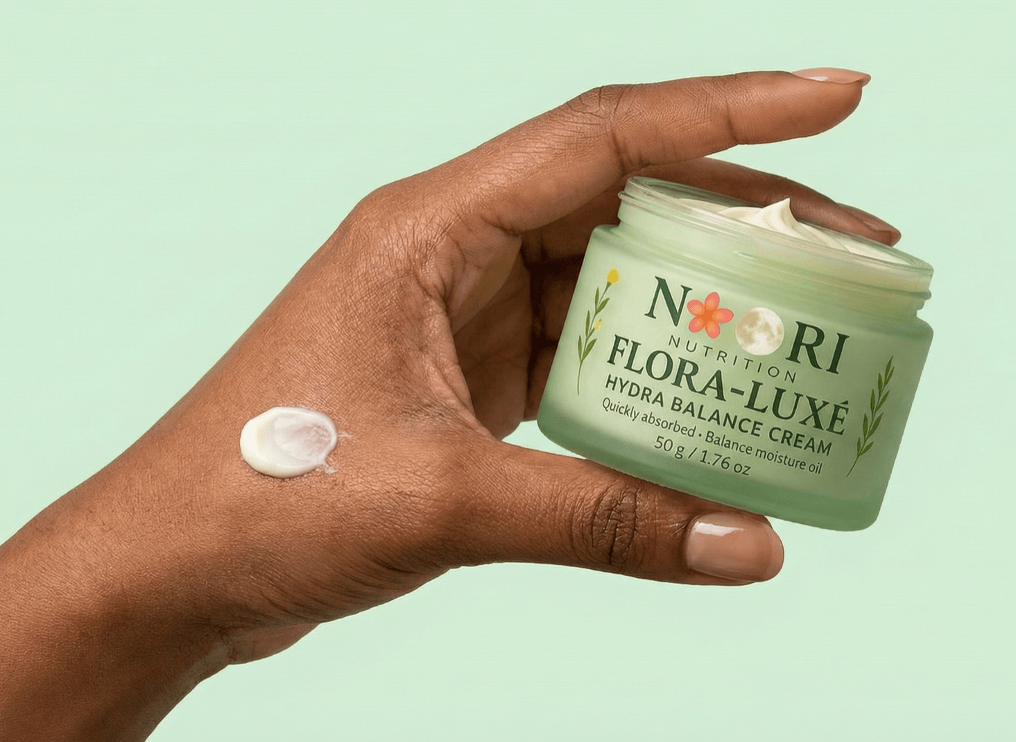 Flora Luxe Hydration Cream texture close-up