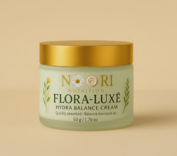 Flora Luxe Hydration Cream jar for glowing skin